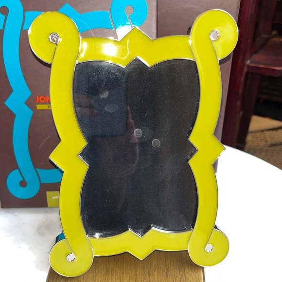 Jonathan Adler French Curve green enamel and polished nickel picture frame - Picture 15 of 15